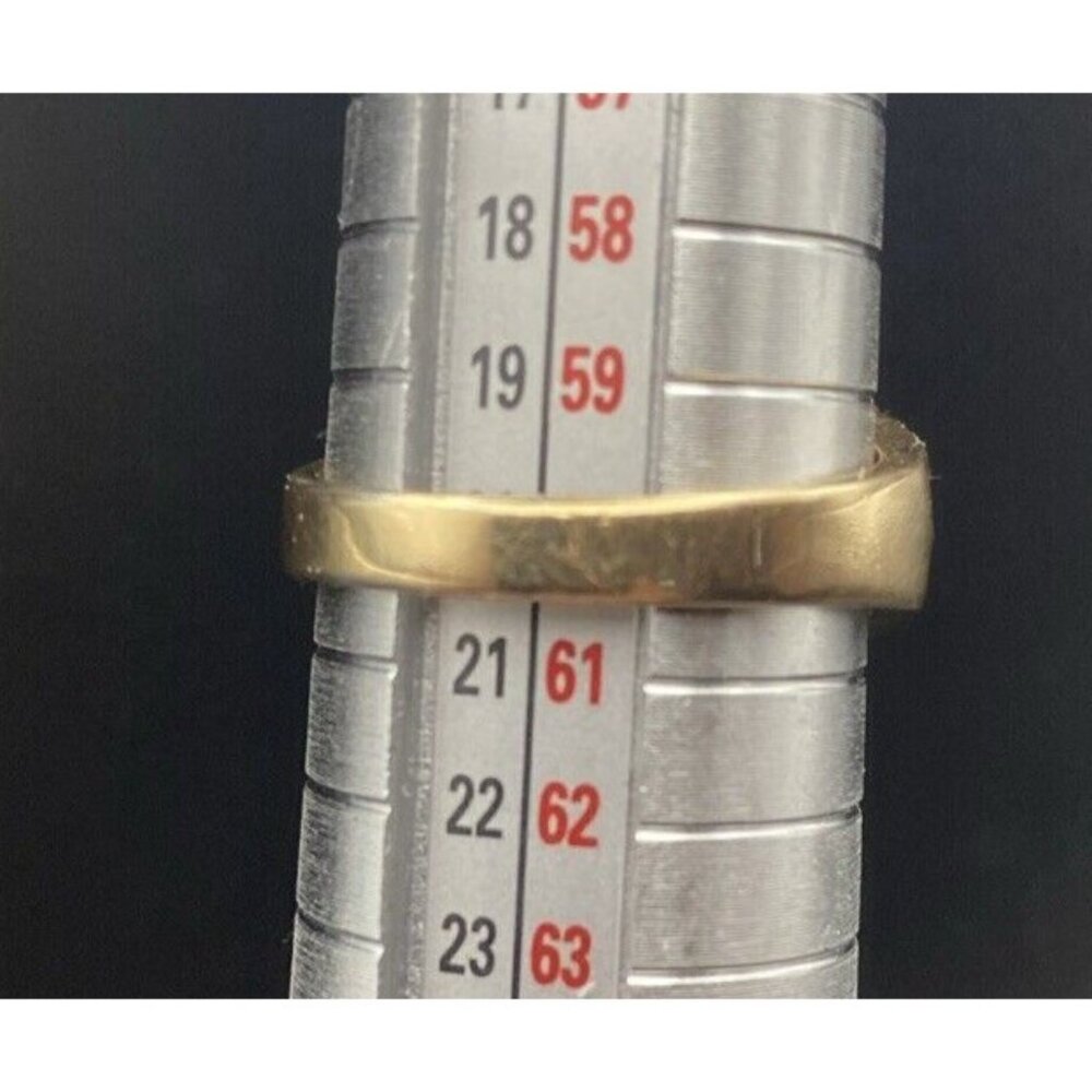 ROMAN Ring Yellow Gold Plated Women's Sz 9 CZ Flower Cluster Tests 10k Plated - Picture 9 of 10